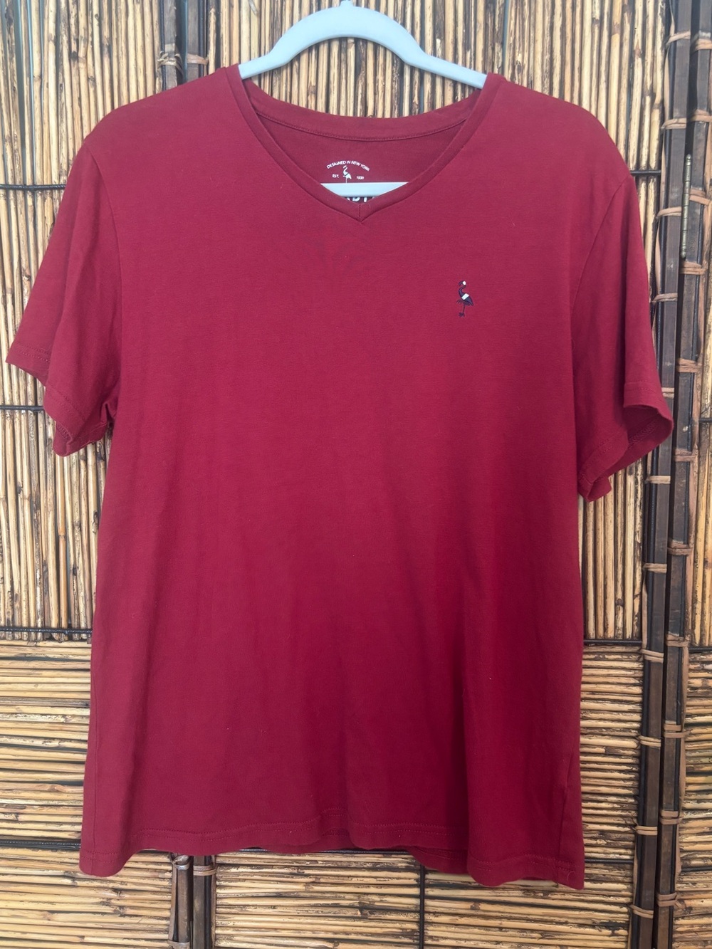Tailorbyrd Sport Men’s Pima Soft Touch V-Neck Tee Red Size M